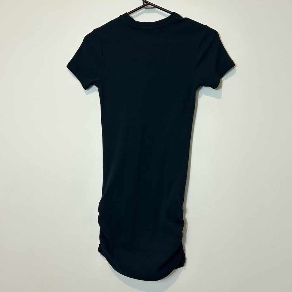Barbie Girls Short Sleeve Ribbed Logo Casual Dress - Picture 7 of 7